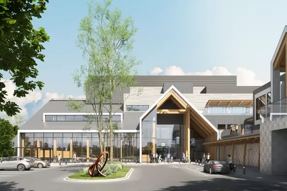 A rendering of the new BC Children’s Hospital centre for health complexity