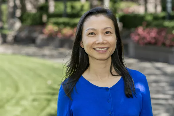 Joanna Ko posing for a photo outside