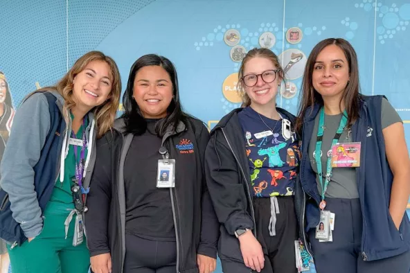 A group photo of some of the T7 Professional Practice team